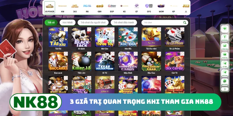 3 giá trị quan trọng khi tham gia NK88